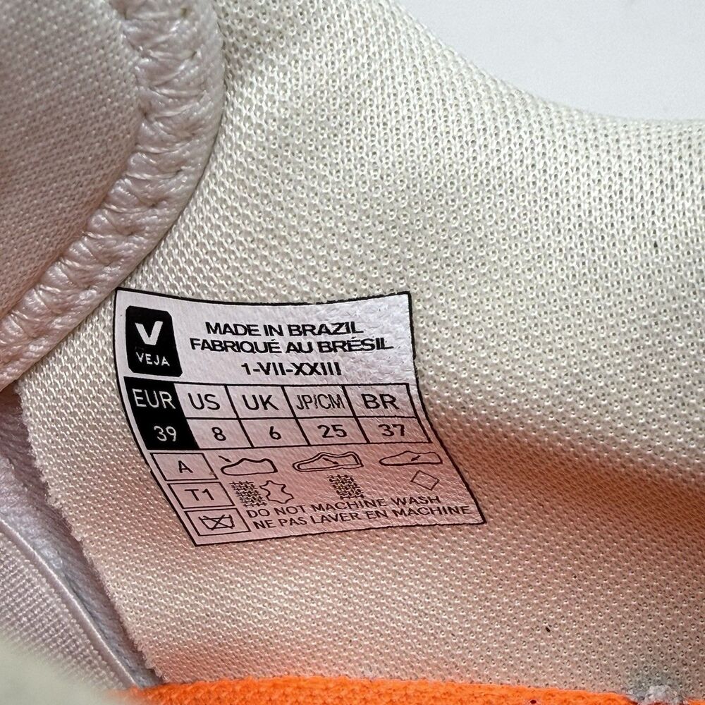 Veja Venturi Alveomesh Shoes Womens 8 White Beige Mesh Suede Comfort Sneakers - Picture 14 of 16